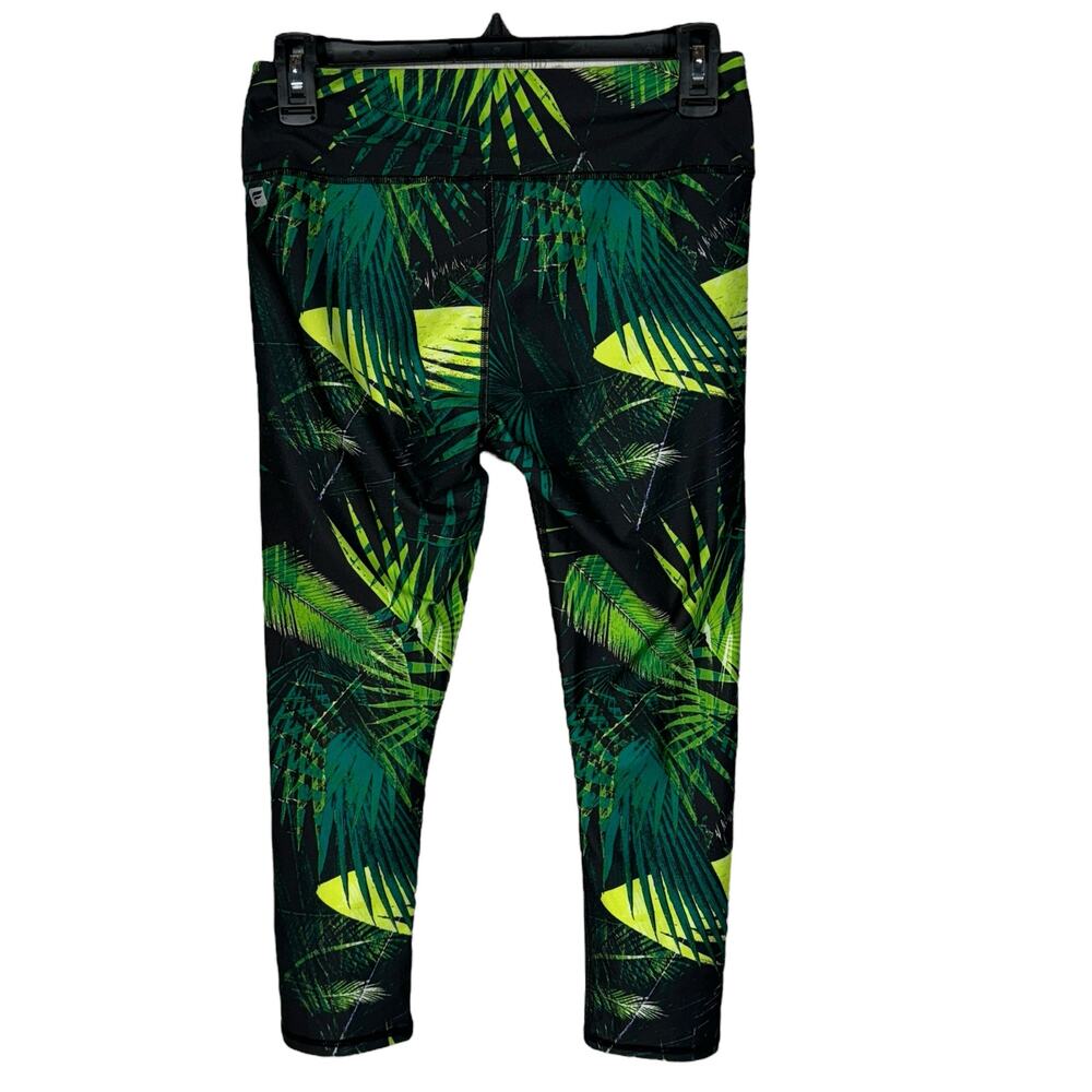 Fabletics Small Define PowerHold Capris Leggings Mid-Rise UPF Pockets Rainforest - Picture 3 of 8